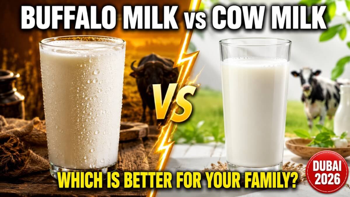 Buffalo Milk vs Cow Milk in Dubai