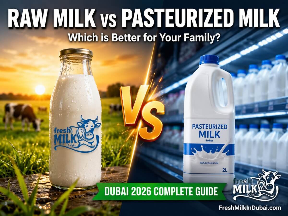 raw milk vs pasteurized milk Dubai