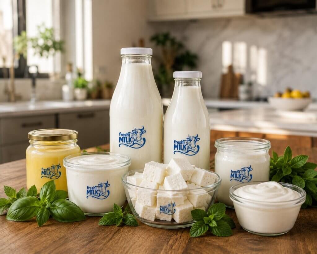 Fresh Cow Milk in Nadd Al Hamar